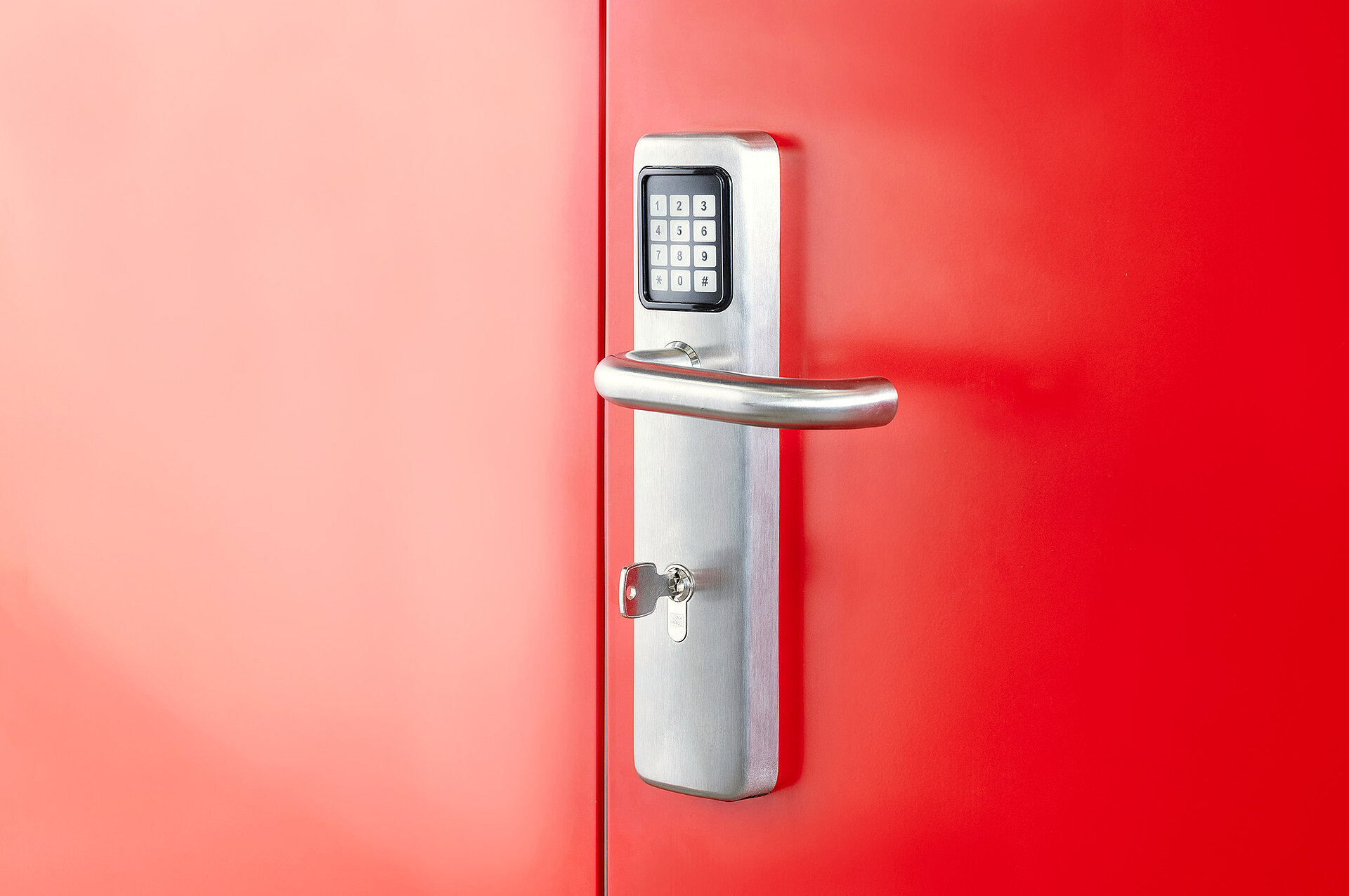 Türgriff mit Ziffernblatt eines IT Safes 