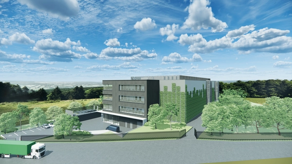 Visualisierung des geplanten Rechenzentrums in Schwalbach am Taunus