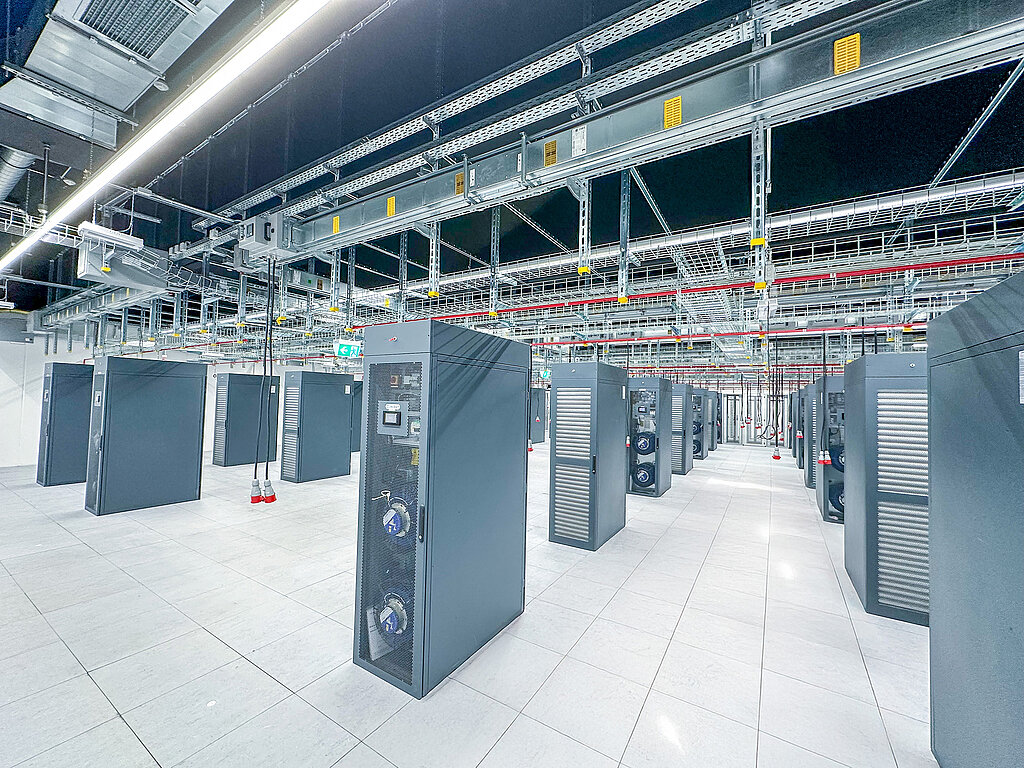 In die neue Data Hall ziehen demnächst die IT-Komponenten ein