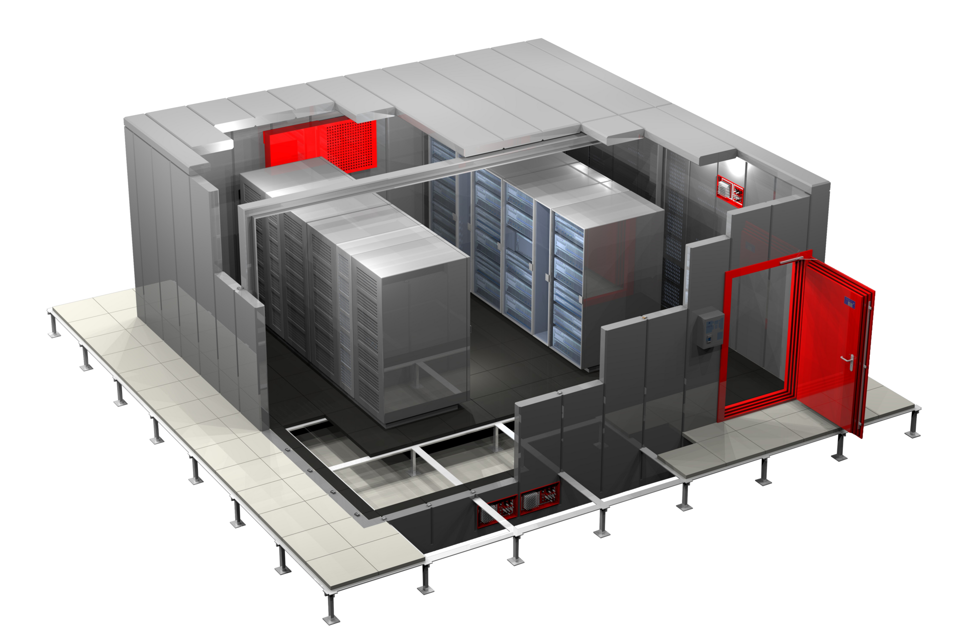 DC IT Room Granite Grafik