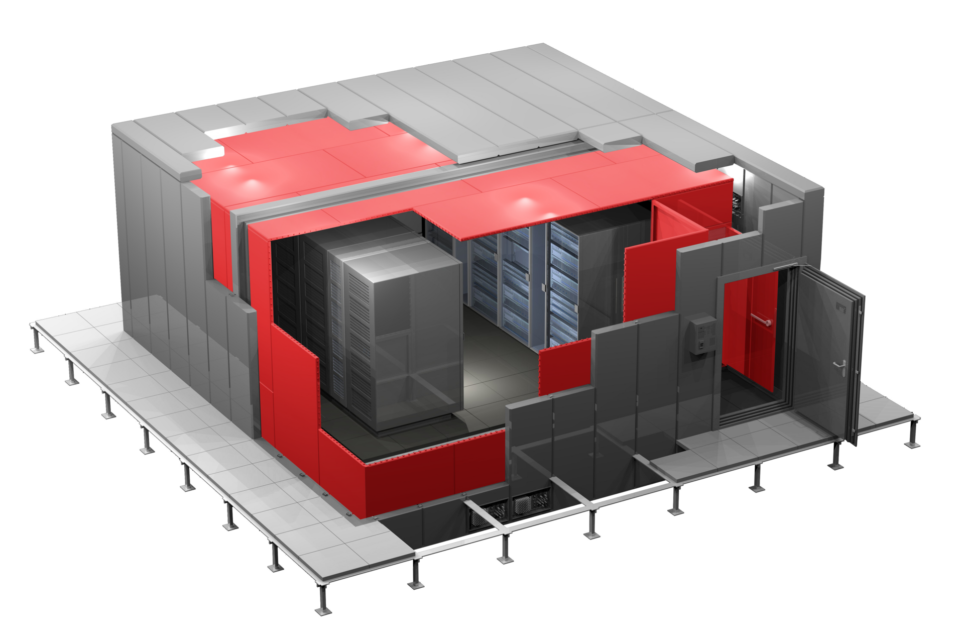 DC IT Room Granite Grafik