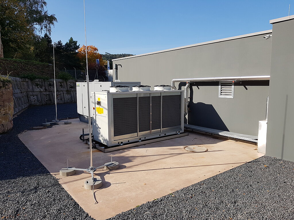 Rechenzentrumsinfrastruktur und Ablüftungssystem