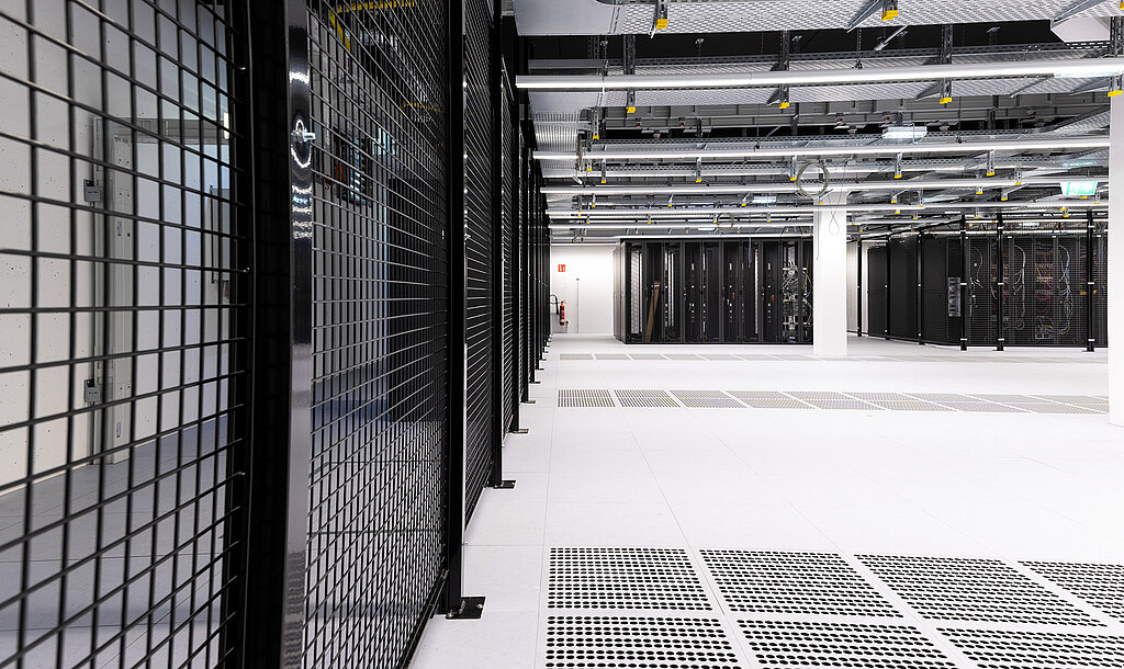 Blick in die Data Hall