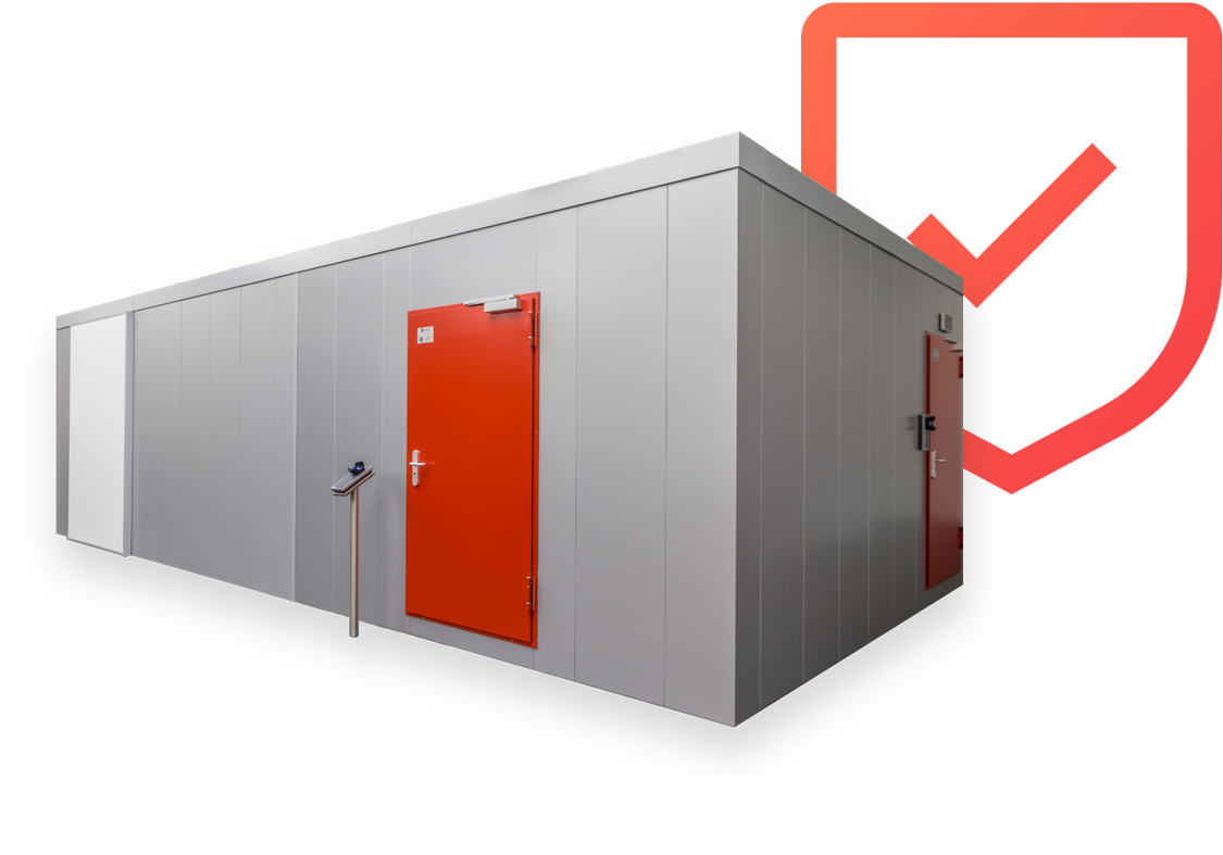The DC IT Room - a room system with red door and access control