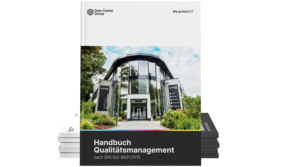 Cover des Handbuchs für Qualitätsmanagement der Data Center Group