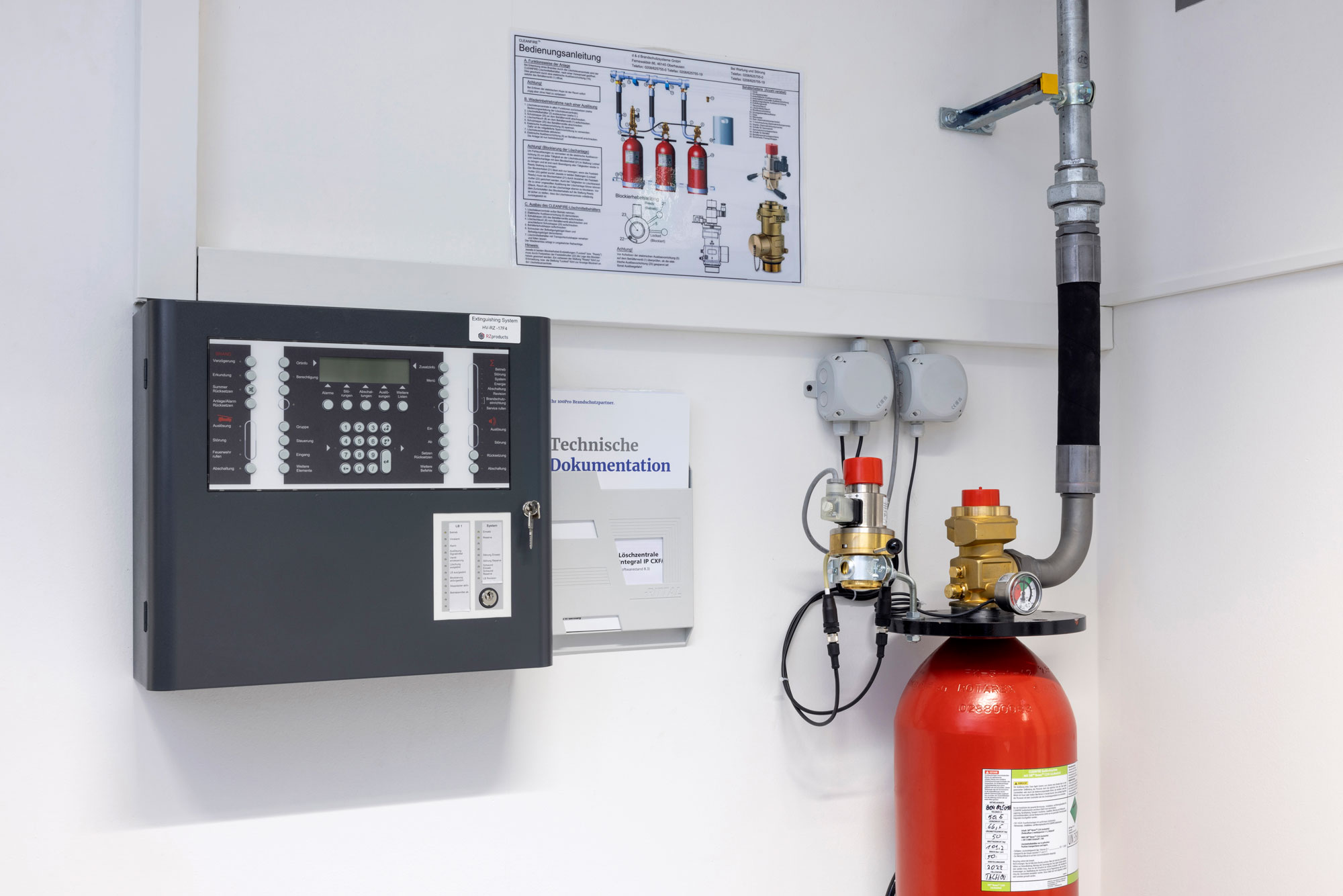 safety system and fire extinguisher