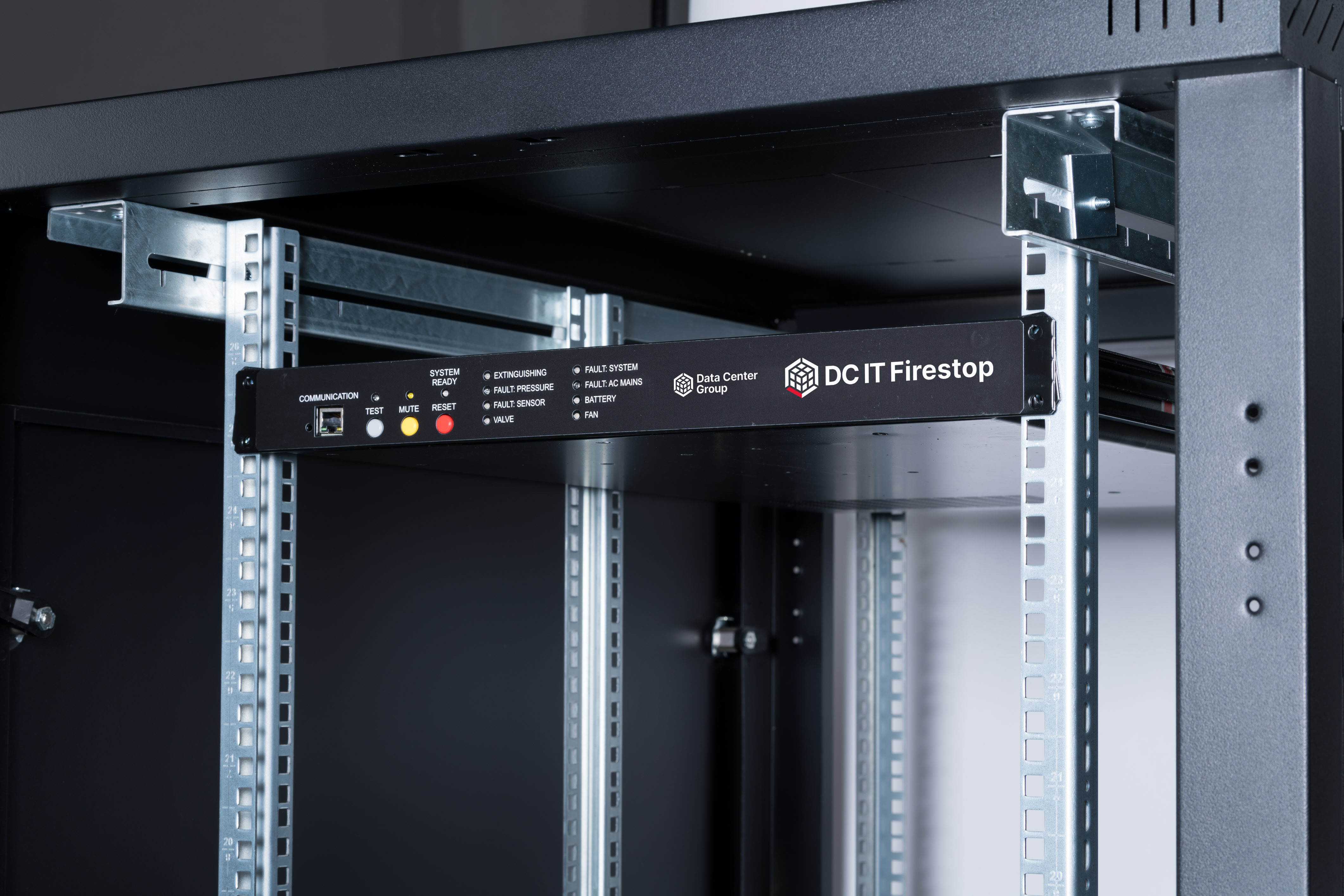 Der IT Firestop ins Rack integriert