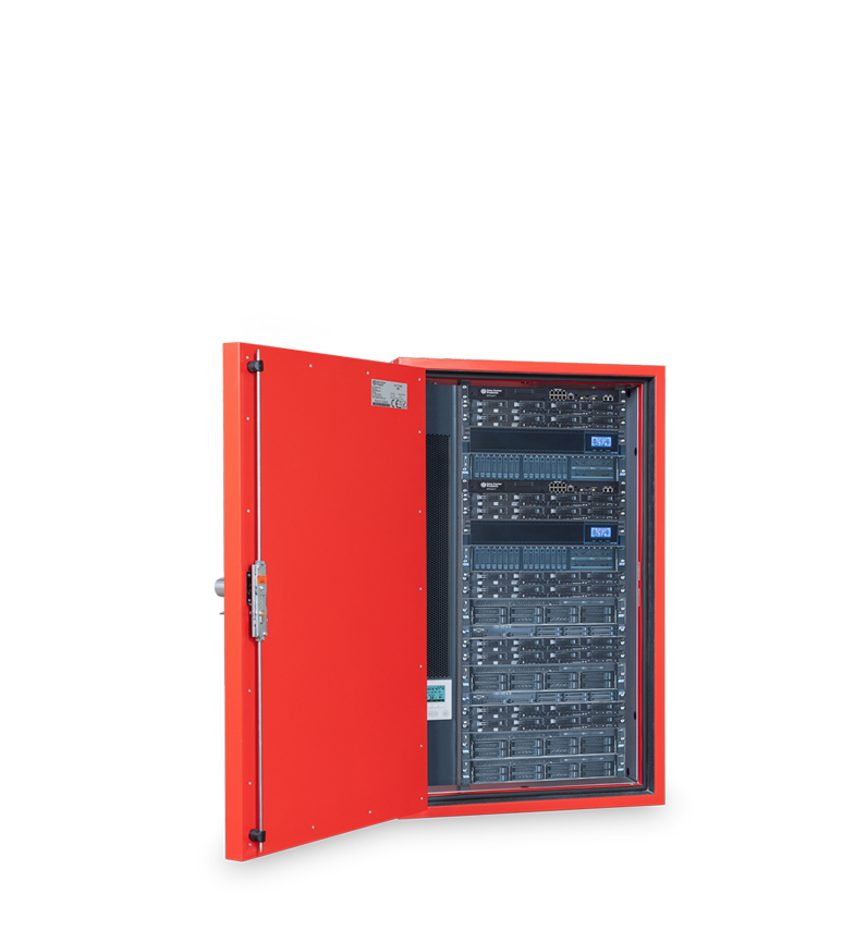 DC IT Safe Mini Vorderseite geöffnet, Tür nach links