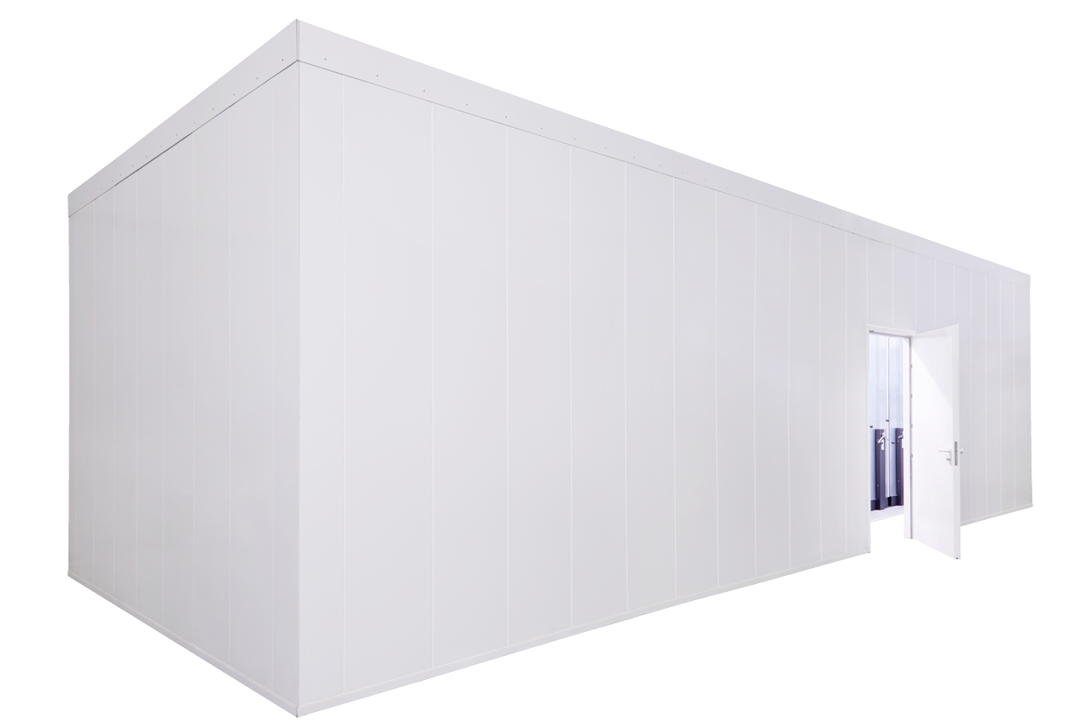Ein DC IT Room für außen in weißer Farbe